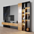 3-Tier TV Stand: Modern Design & Durable 3D model small image 2