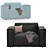 Stylish Comfort: 3D-Designed Armchair 3D model small image 1