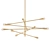 Sleek Linear Sprawl Chandelier 3D model small image 1