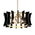 Elegant Garcia Convertible Chandelier 3D model small image 1