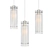 Modern Double Cylinder Glass Pendant 3D model small image 1