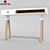 Sleek Stick Console with Drawer 3D model small image 1