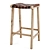 Braided Leather Bar Stool 3D model small image 2