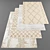 Modern Style Rug Set 3D model small image 1