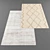 Modern Style Rug Set 3D model small image 2