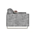 Modern Gray Fabric Sofa 3D model small image 6