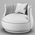 Cozy Comfort: Soft Chair 3D model small image 2