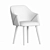 Lux Velvet Dining Chair 3D model small image 4