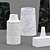 Elegant Ceramic Linework Vases 3D model small image 2