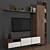 Modular TV Wall 25: High-Quality Design for Stunning Renders 3D model small image 2