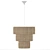 XL Iron/Raffia Ceiling Lamp - Tinekhome 3D model small image 2