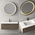 Contemporary Bathroom Vanity Set 3D model small image 1