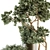 Metal Pot Outdoor Tree Set 102 3D model small image 3