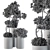 Metal Pot Outdoor Tree Set 102 3D model small image 4