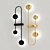 Elegant Gilded Wall Sconce 3D model small image 2