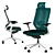 Ergonomic Office Chair 3D Model 3D model small image 1