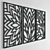 3D Panel Textured Wall Art 3D model small image 4