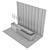 Minimalist Reception Desk 3D model small image 3