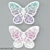 Twinkling Butterfly Children's Lamp 3D model small image 1