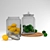 Zesty Citrus Decor: Lime and Lemon in a Jar 3D model small image 3