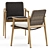 Sleek Outdoor Elegance: Fynn Chair & Ren Dining Table 3D model small image 4