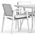 Sleek Outdoor Elegance: Fynn Chair & Ren Dining Table 3D model small image 5