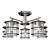 Lumion Loft Ceiling Chandelier 3D model small image 2
