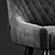 ErgoComfort Velour Chair 3D model small image 5