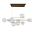 G&R Bolle Orizzontale: Chic Ceiling Lamp 3D model small image 8