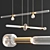 Elegant Linear Pendant with a Cipher Design 3D model small image 1