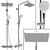 Luxury Shower System: Hansgrohe Croma E Showerpipe 280 3D model small image 1