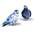 Graceful Pair of Doves 3D model small image 4
