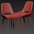 Elegant Coco Dining Chair 3D model small image 3
