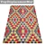 3-Piece High-Quality Carpets Set 3D model small image 3