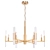 Minimalist Marble Accented American Style Chandelier 3D model small image 1