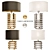 Elegant Baxter Table Lamp: Choose Gold or Nickel Finish 3D model small image 1