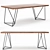 Modern 63" Dining Table: Elegant and Stylish 3D model small image 5