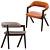 Elegant Paolo Dining Chair: Coco Republic 3D model small image 1