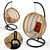 Hampstead Hanging Nest Chair: Relax in Style 3D model small image 1
