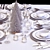 European-inspired New Year's Table Set 3D model small image 4