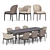 Giorgetti Normal Set: Elegant Table & Chair 3D model small image 1