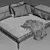 GRID Modular Lounger 3D model small image 2