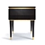 Elegant Brass-Inlaid Nightstand 3D model small image 4