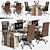 Modern Office Furniture Set 3D model small image 6