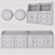 Hauga Dresser Set: Two-Tone Storage Combo 3D model small image 7