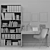 Office Furniture Set: Table, Stele, Book Chair 3D model small image 2