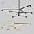 Modern Austere Chandelier: Elegant and Versatile 3D model small image 1