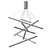 Odeon Cometa Chandelier: Elegant Italian Design 3D model small image 2