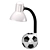 Soccer Ball Table Lamp 3D model small image 8