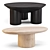 Sculptural Elegance: Pacific & Tom Coffee Tables by Crate and Barrel 3D model small image 1